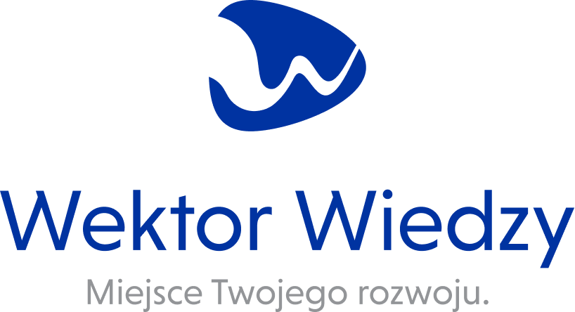 Logo firmy Wektor Wiedzy Sp. z o.o. Miejsce Twojego rozwoju.